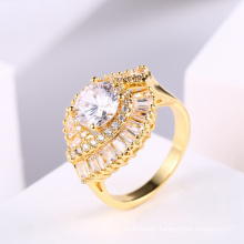 Ring jewelry women new design 18k gold finger ring zircon jewelry